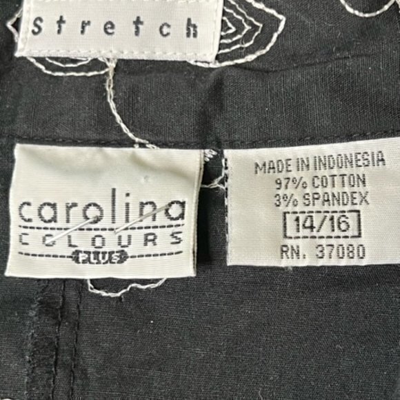 BUNDLE 3 FOR $18 Carolina Colours Stretch Sleeveless Shirt 14/16 Embroidered - Picture 3 of 14